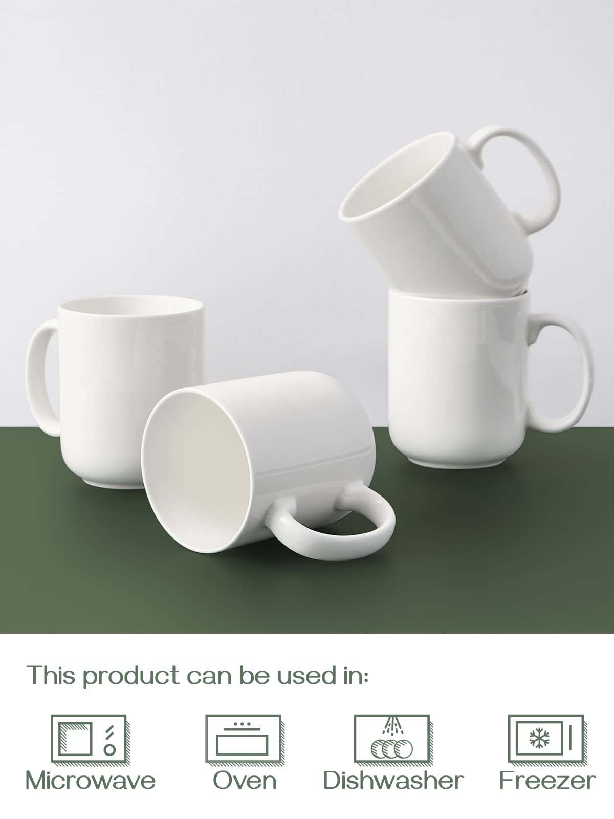Dowan regalo elegante: juego de tazas cerámicas para casa u oficina.
