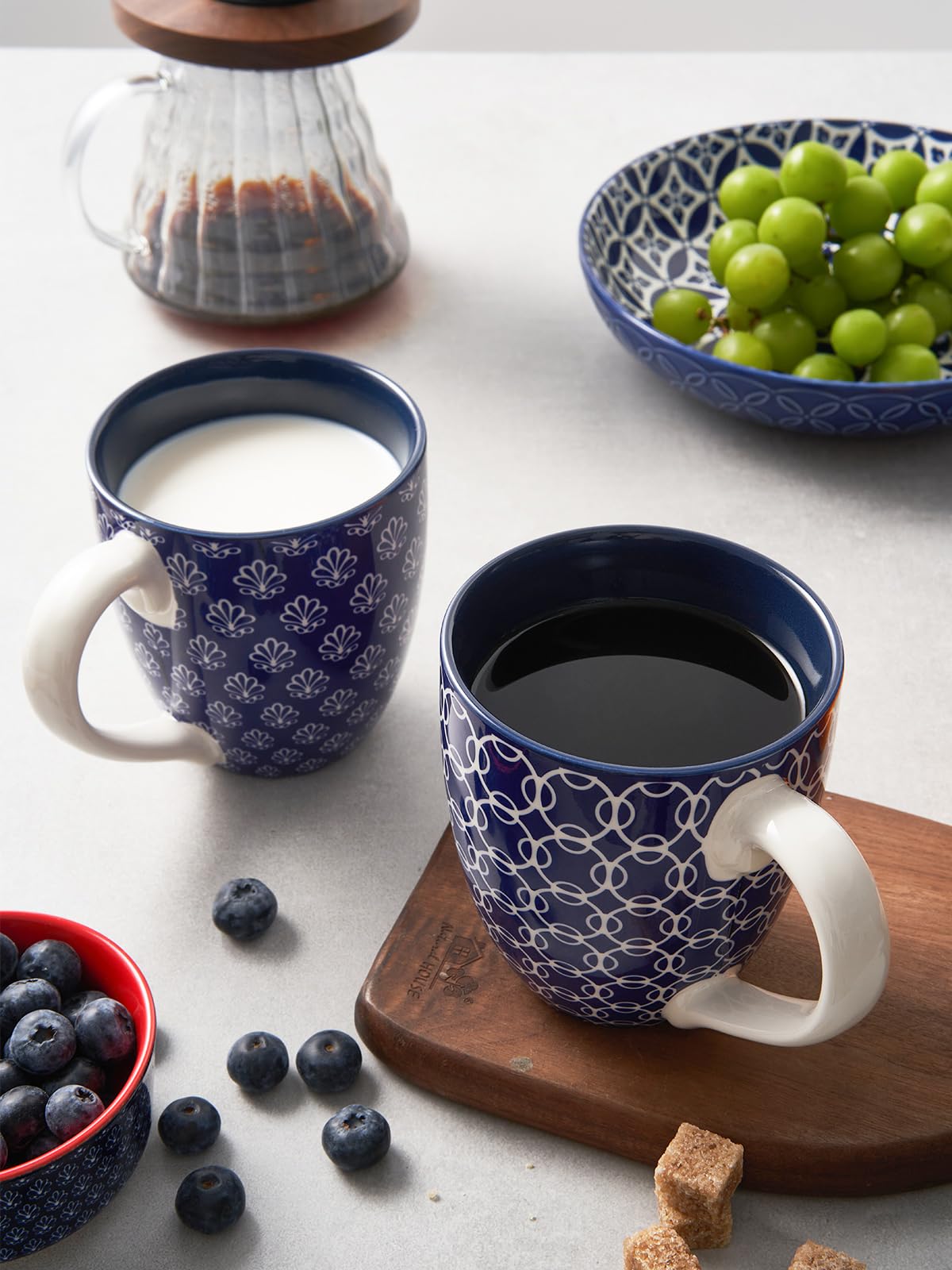 Conjunto Dowan de 6 tazas para café, té o chocolate caliente.