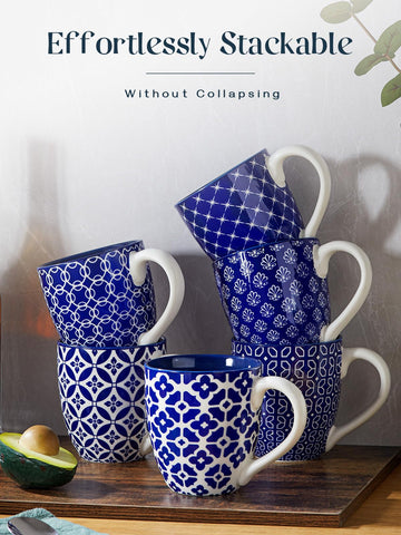 Dowan taza con asa ergonómica para un agarre cómodo.