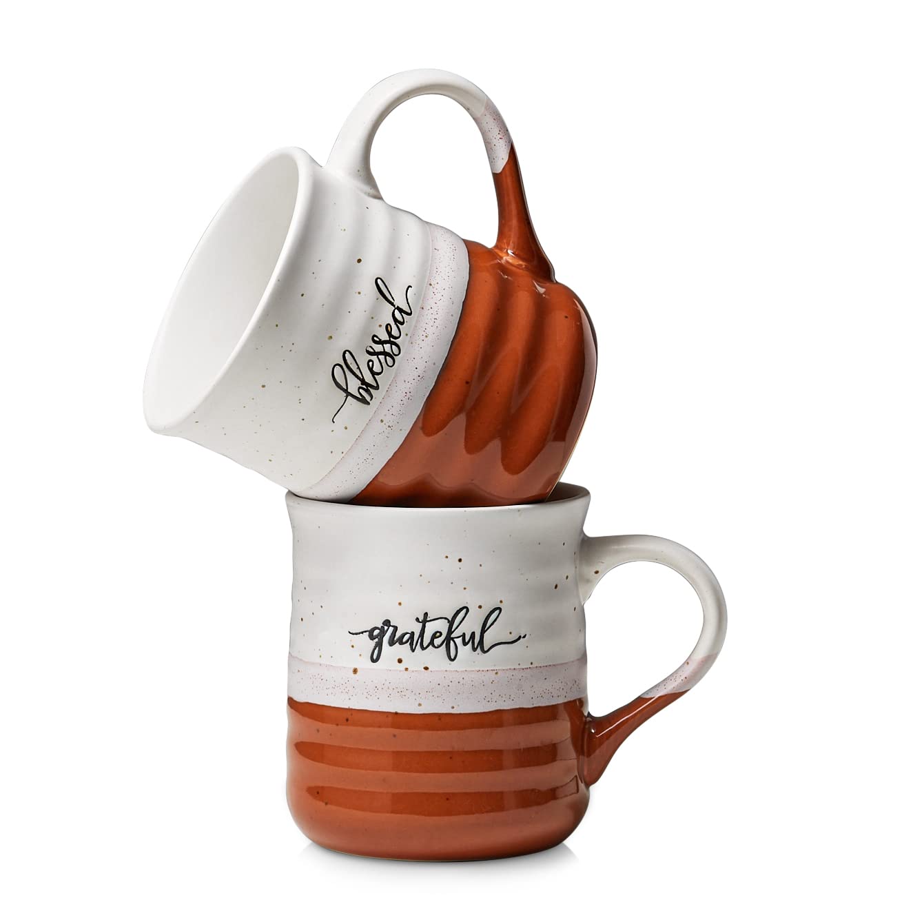 Dowan taza cafe grande con asa grande ergonomica para un agarre cómodo.