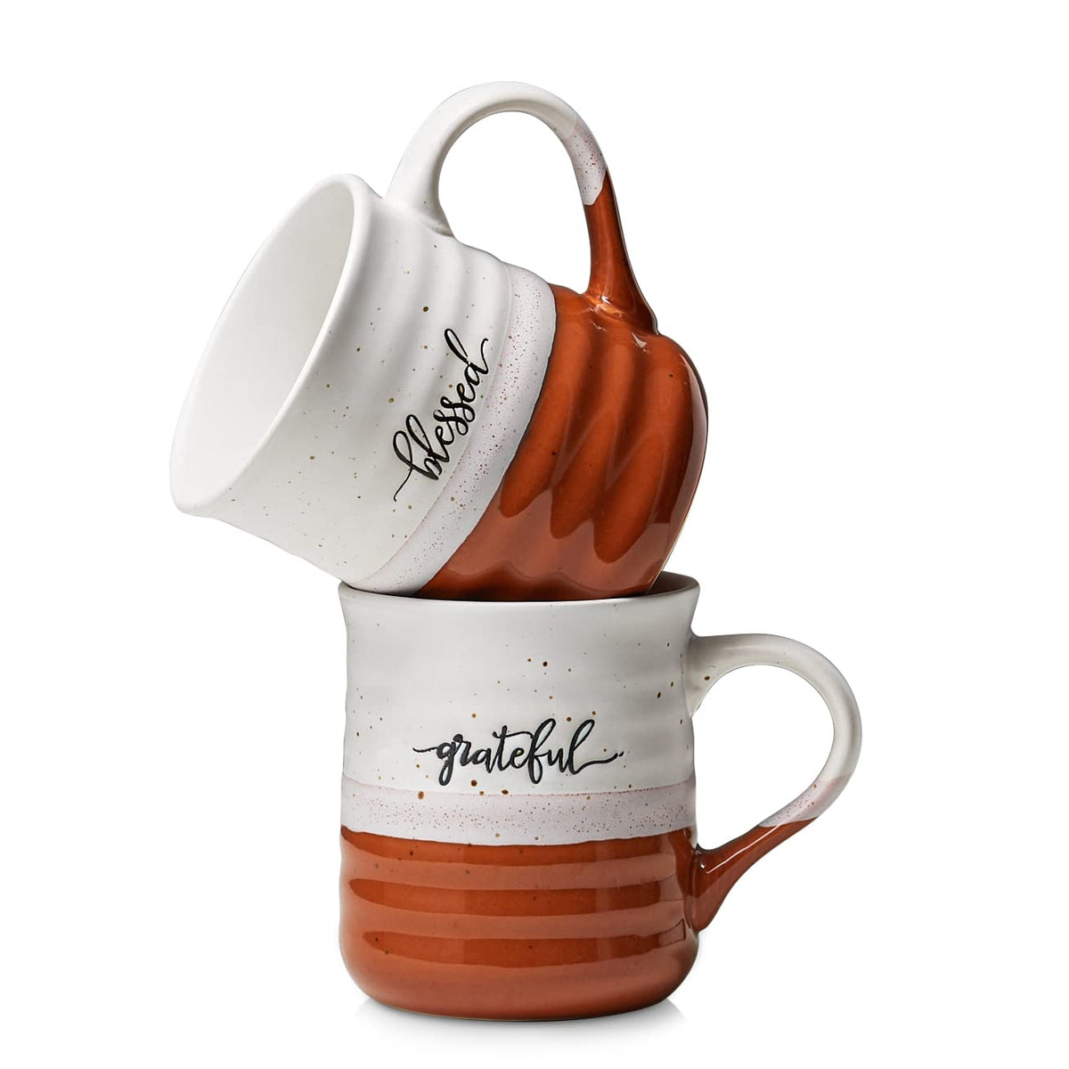 Dowan taza cafe grande con asa grande ergonomica para un agarre cómodo.