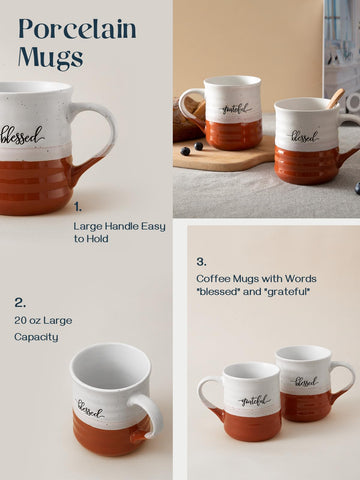 Dowan taza grande para uso diario en oficina u hogar.