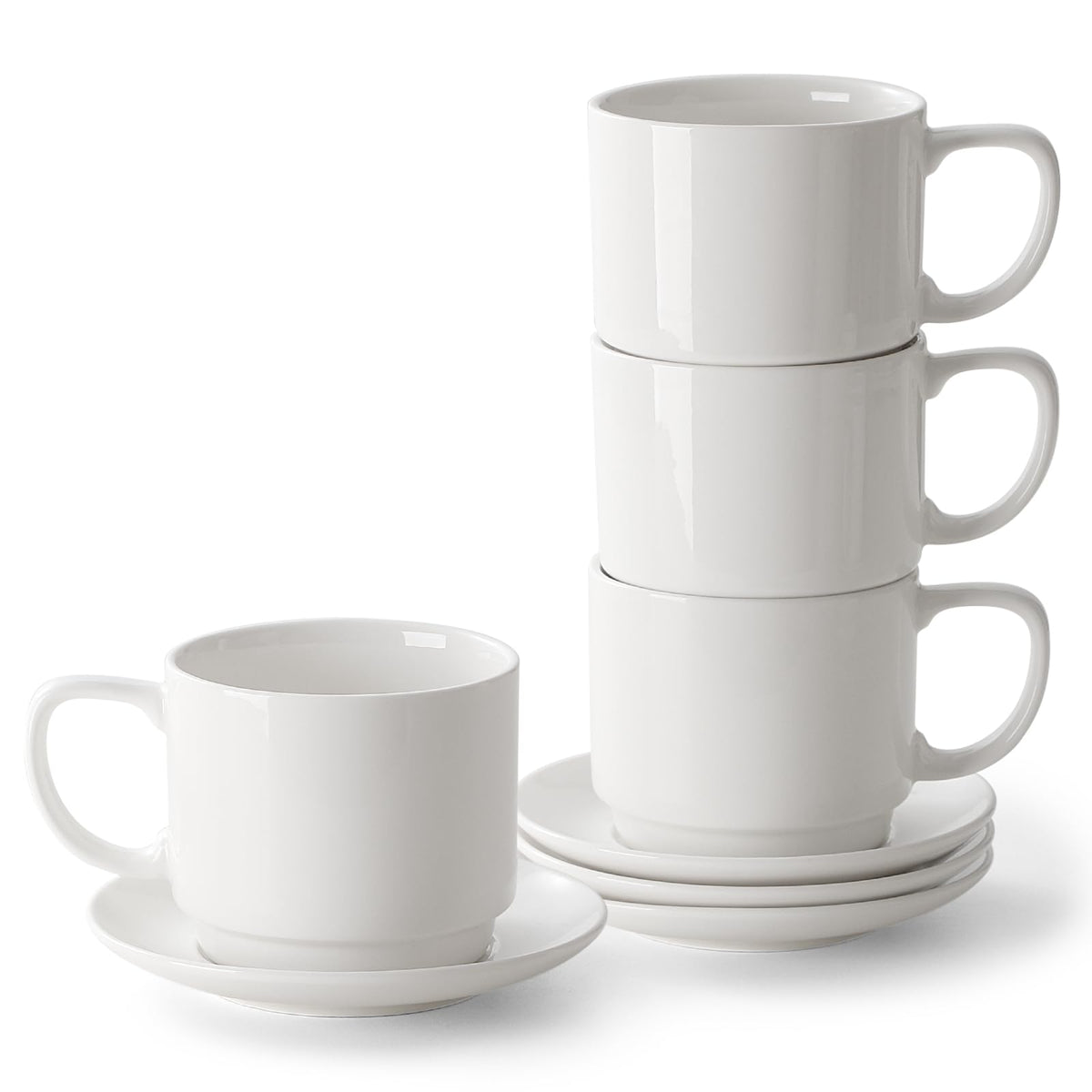 Dowan tazas de 12 oz en blanco para café; ideal para arte en la espuma