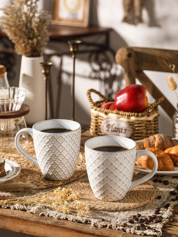 Conjunto DOWAN de 6 tazas, 19 onzas, ideal para capuchino y chocolate caliente.