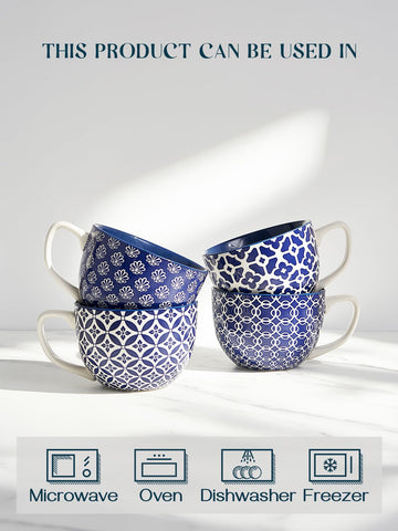 Taza Dowan apta para microondas y lavavajillas, limpieza fácil.