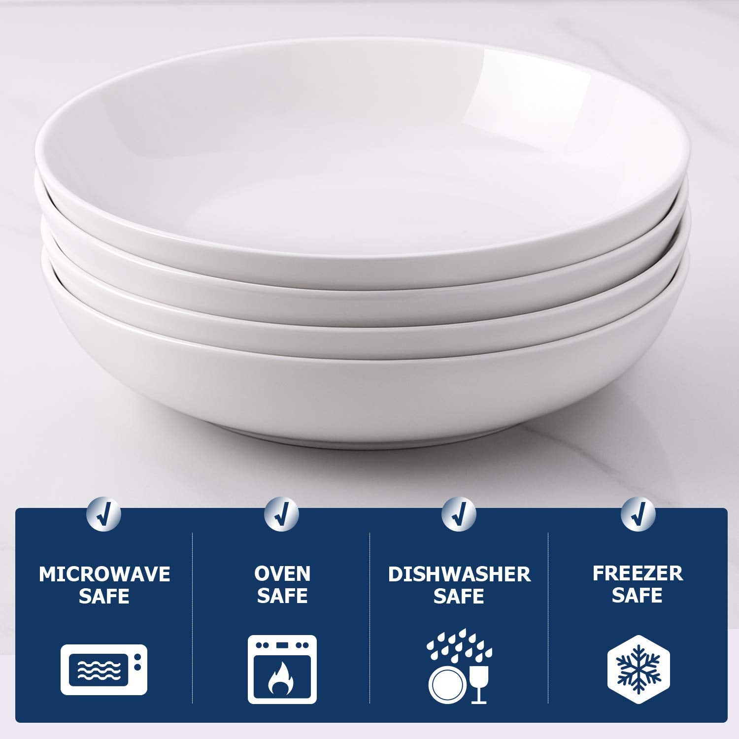 Tazones DOWAN con diseño ergonómico y capacidad estable para uso diario.