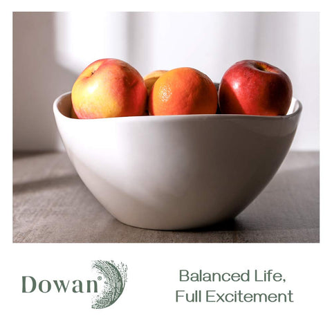 DOWAN tazones apilables facilitan almacenamiento y orden.
