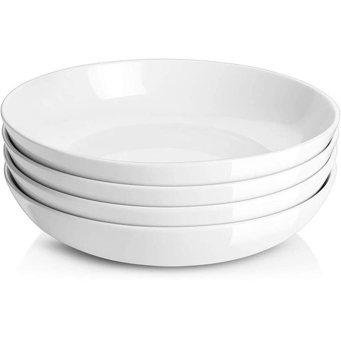 Tazones para pasta DOWAN de 9,75 pulgadas, porciones amplias para pasta y salsa.