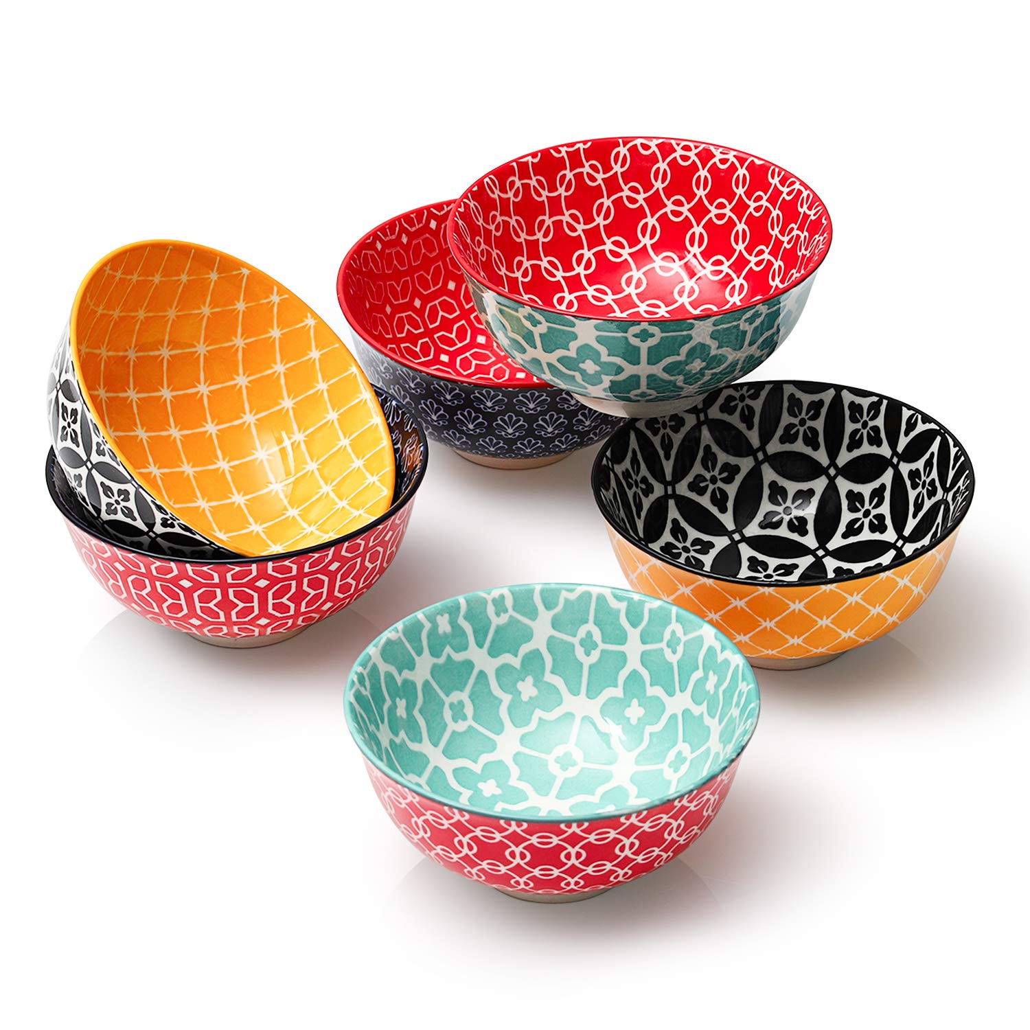 DOWAN tazones pequeños 10 oz con colores brillantes para porciones equilibradas