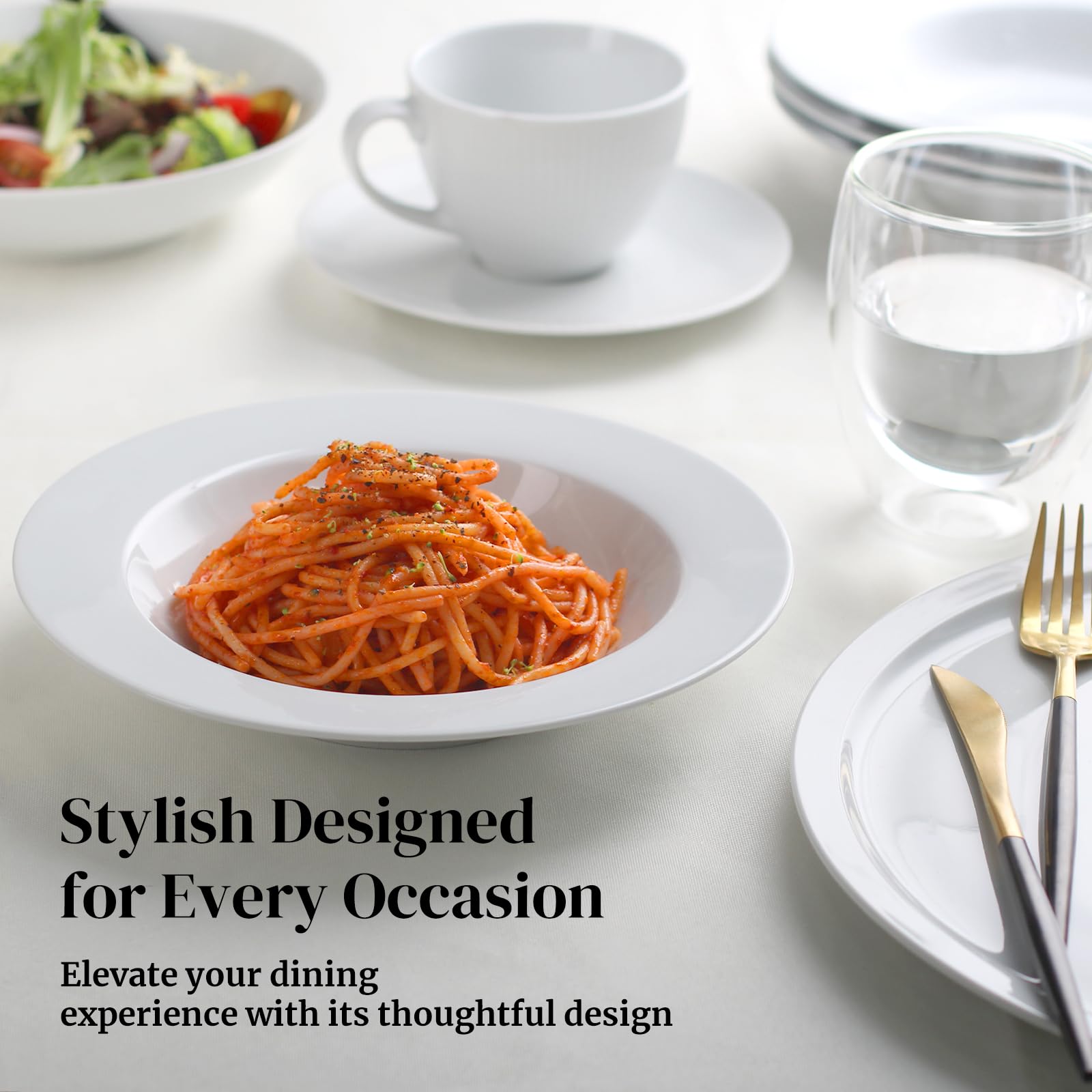 Dowan diseño versátil para pasta, sopa y ensaladas.