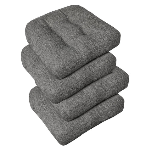 Cojines downluxe para silla de comedor con capitoné y base antideslizante.