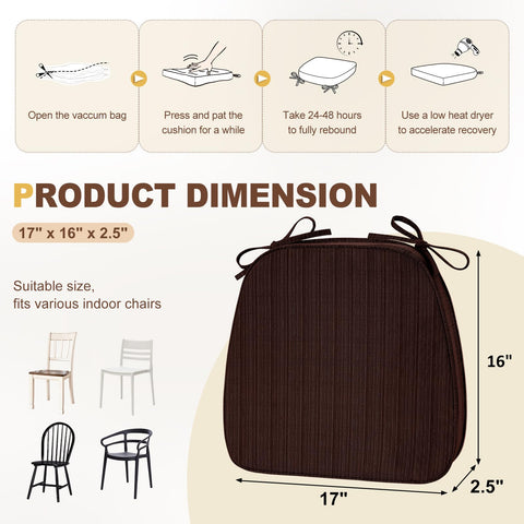 tono marrón elegante de las almohadillas downluxe para silla