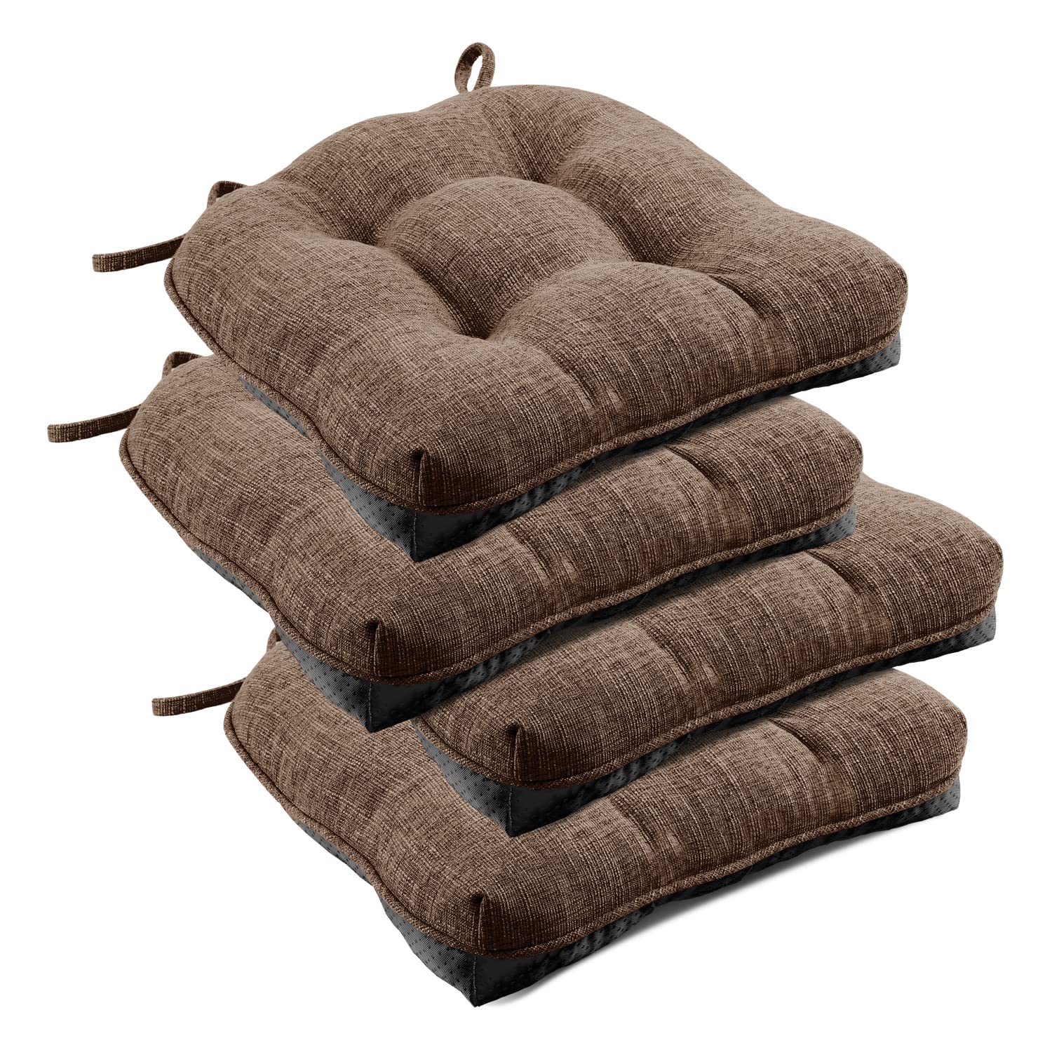 Cojín Downluxe para silla de comedor con tacto suave y soporte adicional