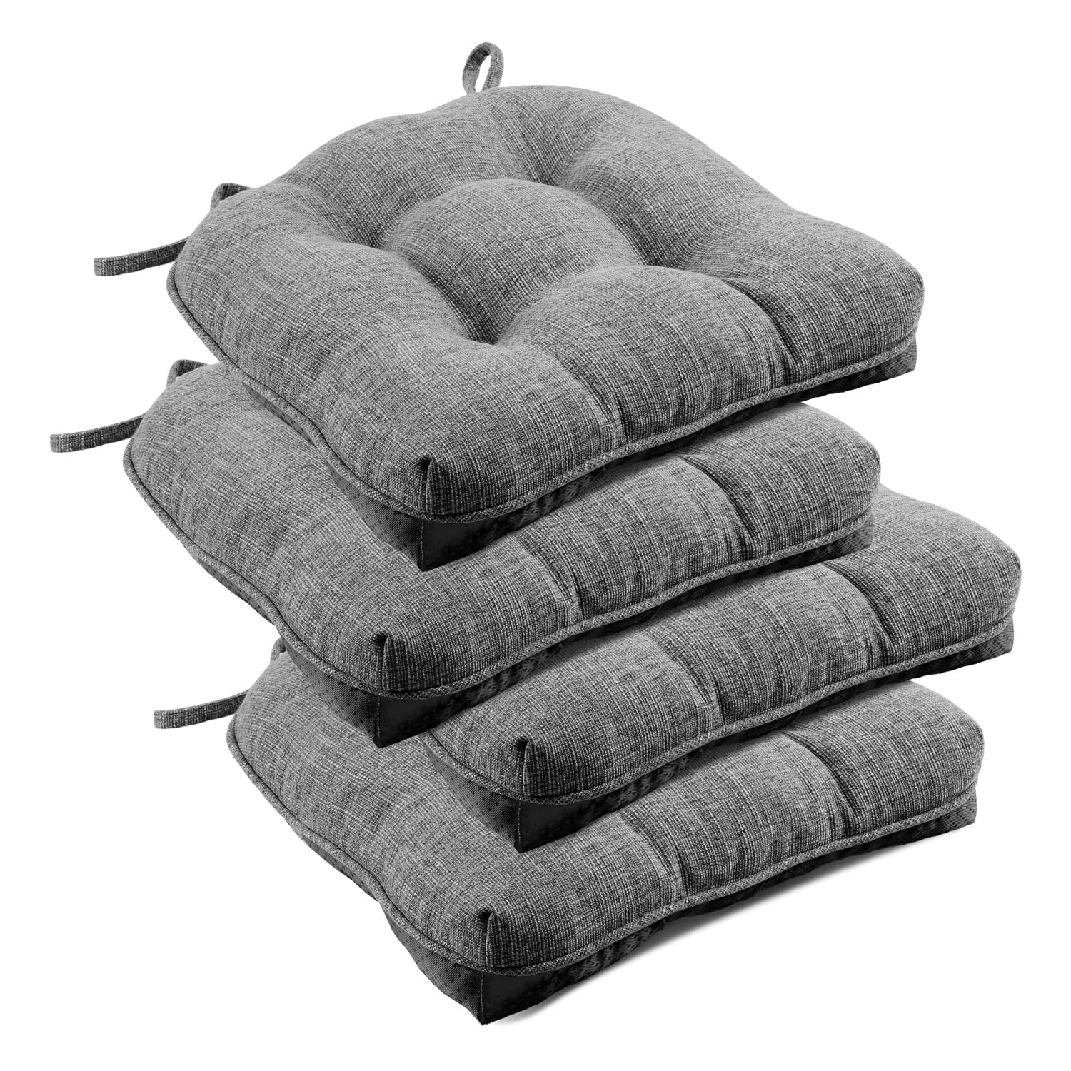 Cojines downluxe para silla de comedor gris oscuro, comodidad duradera para comidas.