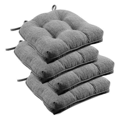 Cojines downluxe para silla de comedor gris oscuro, comodidad duradera para comidas.