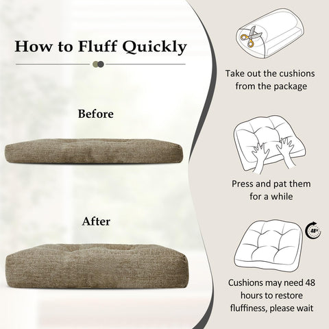 Paquete de 4 almohadillas downluxe para comedor, lista para combinar.