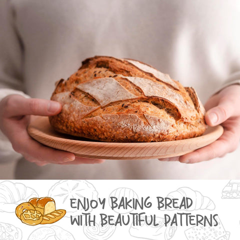 DOYOLLA conjunto de 2 cestas para pan de 8,5 pulgadas, ideal para recetas caseras