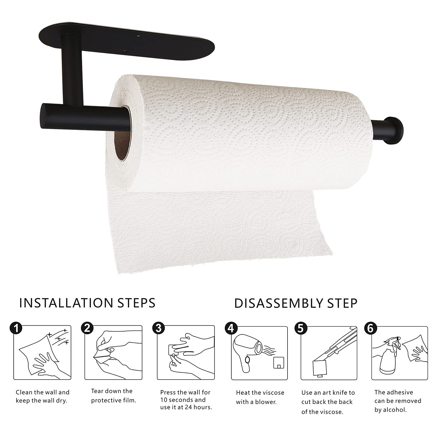DR CATCH porta-papel acero 304 resistente a la humedad.