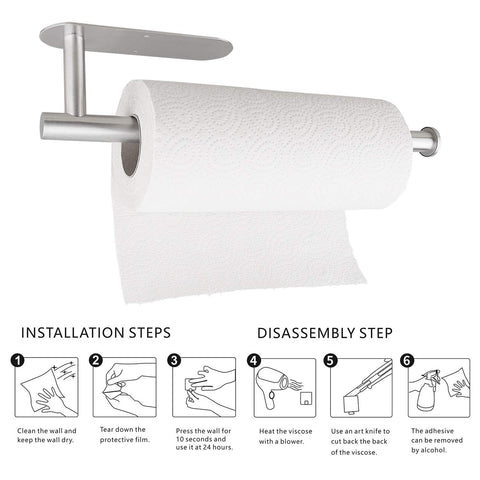 DR CATCH: soporte práctico para toallas de papel, fácil de limpiar y resistente para uso diario.