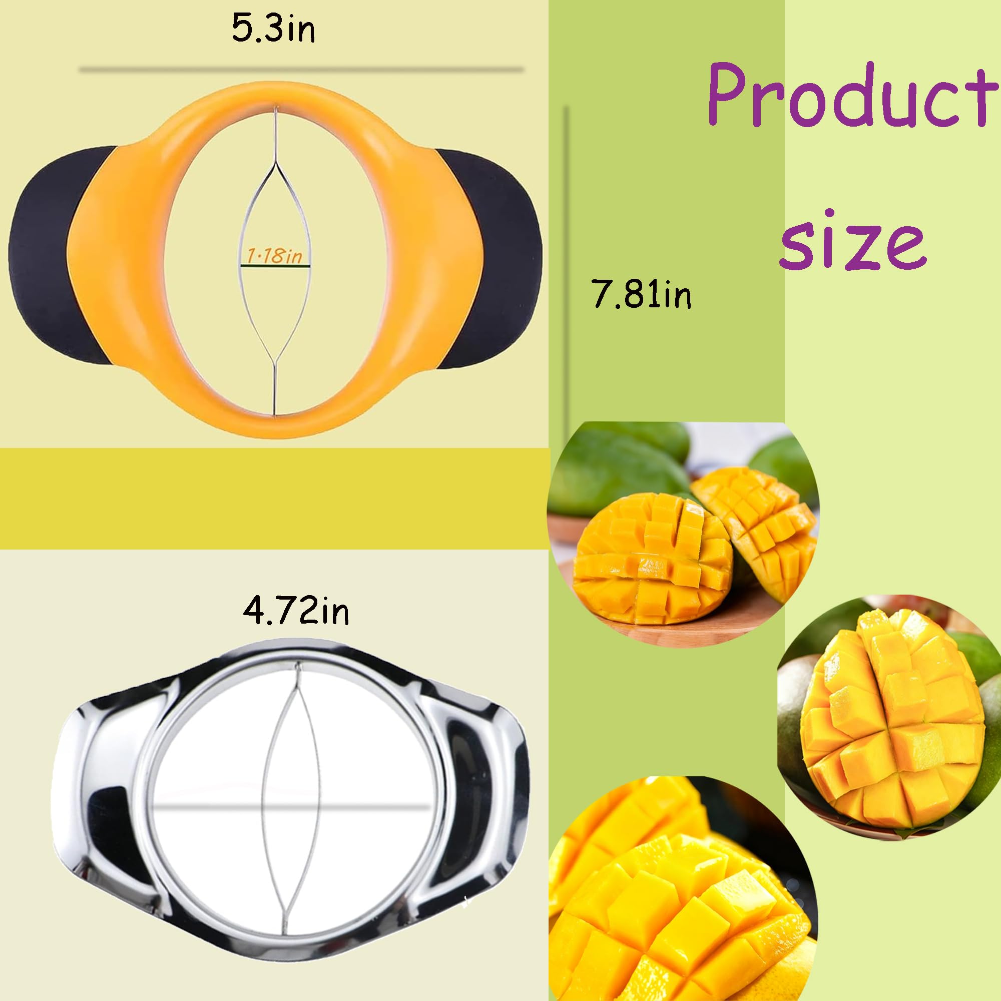 Draduo tenedor para fruta facilita servir mangos en porciones