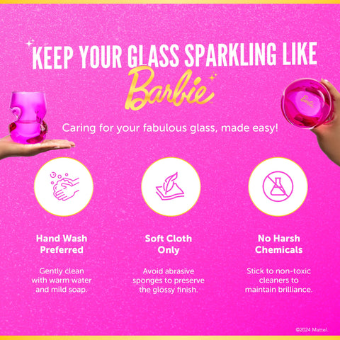 Aeración natural realza aromas al verter en copas Barbie Dragon Glassware.