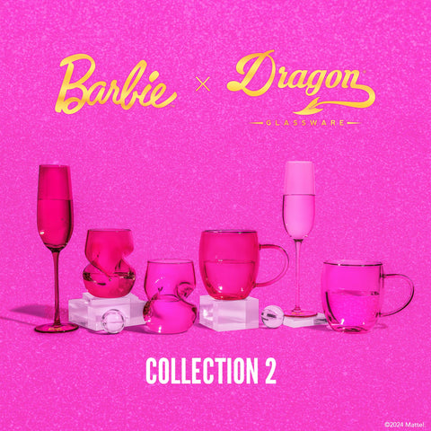 Diseño sin tallo 16oz, fácil limpieza y uso diario Barbie Dragon Glassware.