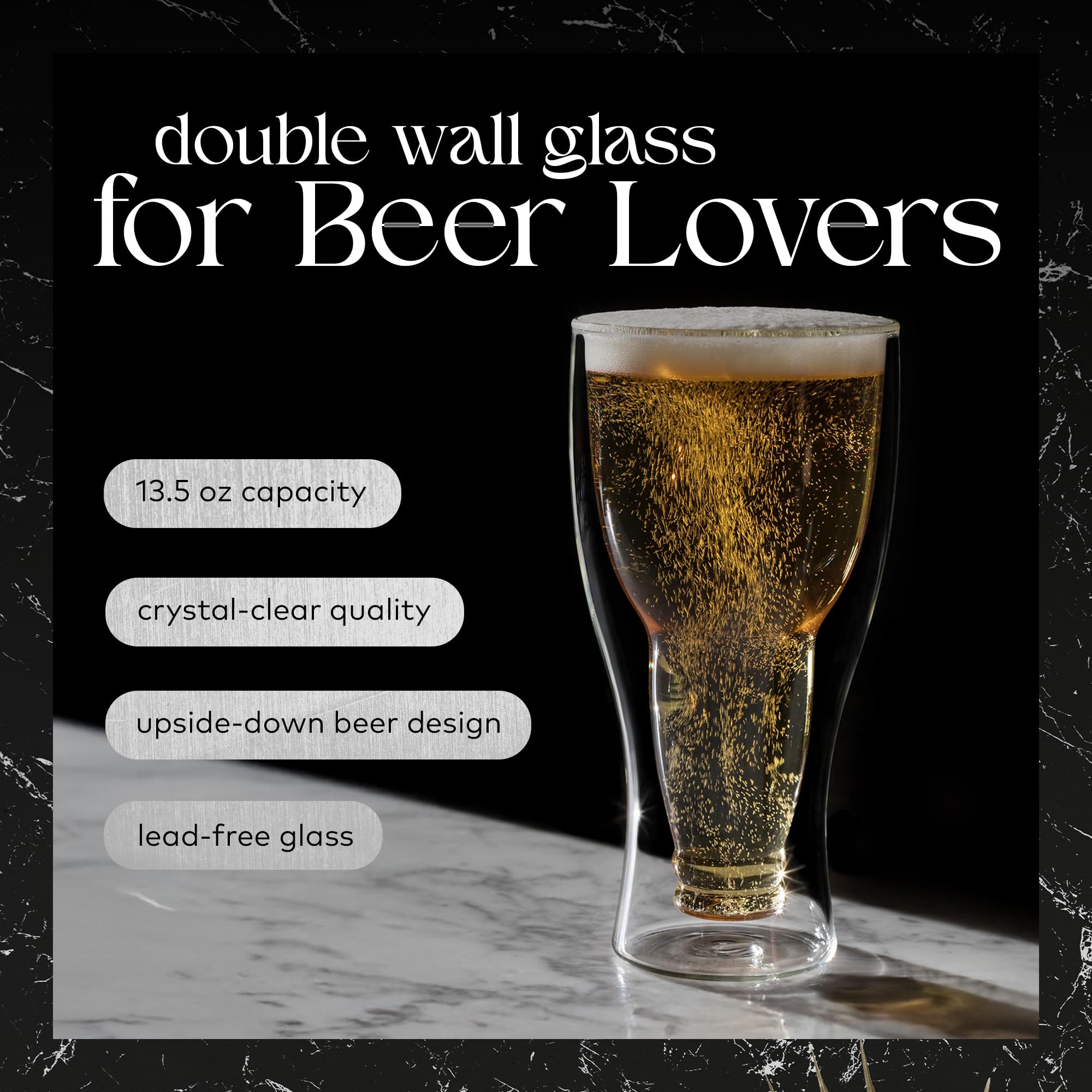 Dragon Glassware copa con diseño al revés para un servicio elegante