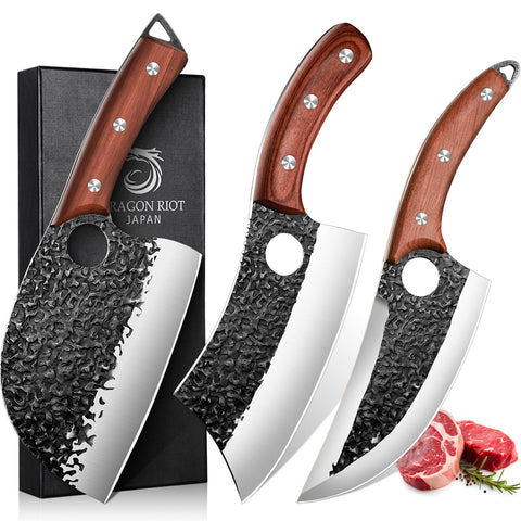 DRAGON RIOT: cuchillo chef serbio para cortes precisos en la cocina.