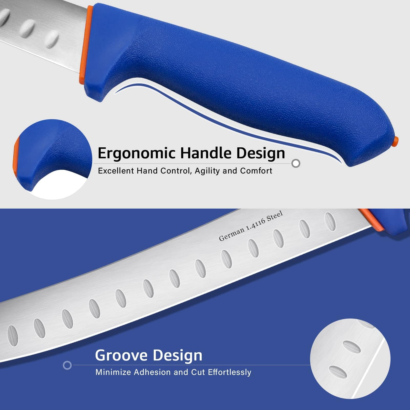 DRAGON RIOT cuchillo deshuesar de 6 pulgadas para deshuesado limpio.