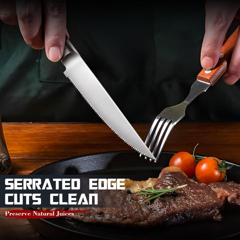 DRAGON RIOT cuchillo steak con filo serrado para cortes precisos