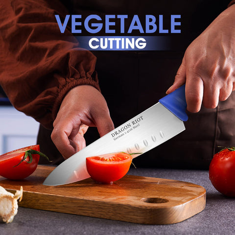 DRAGON RIOT cuchillo de cocina profesional, elaborado en más de 100 pasos artesanales.