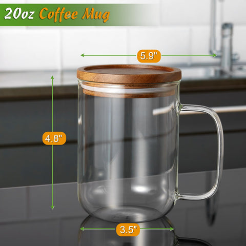 Mango ancho y grueso de la taza Drastar para agarre cómodo