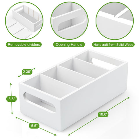 Drastar organizador con asas para facilitar sacar y colocar condimentos.