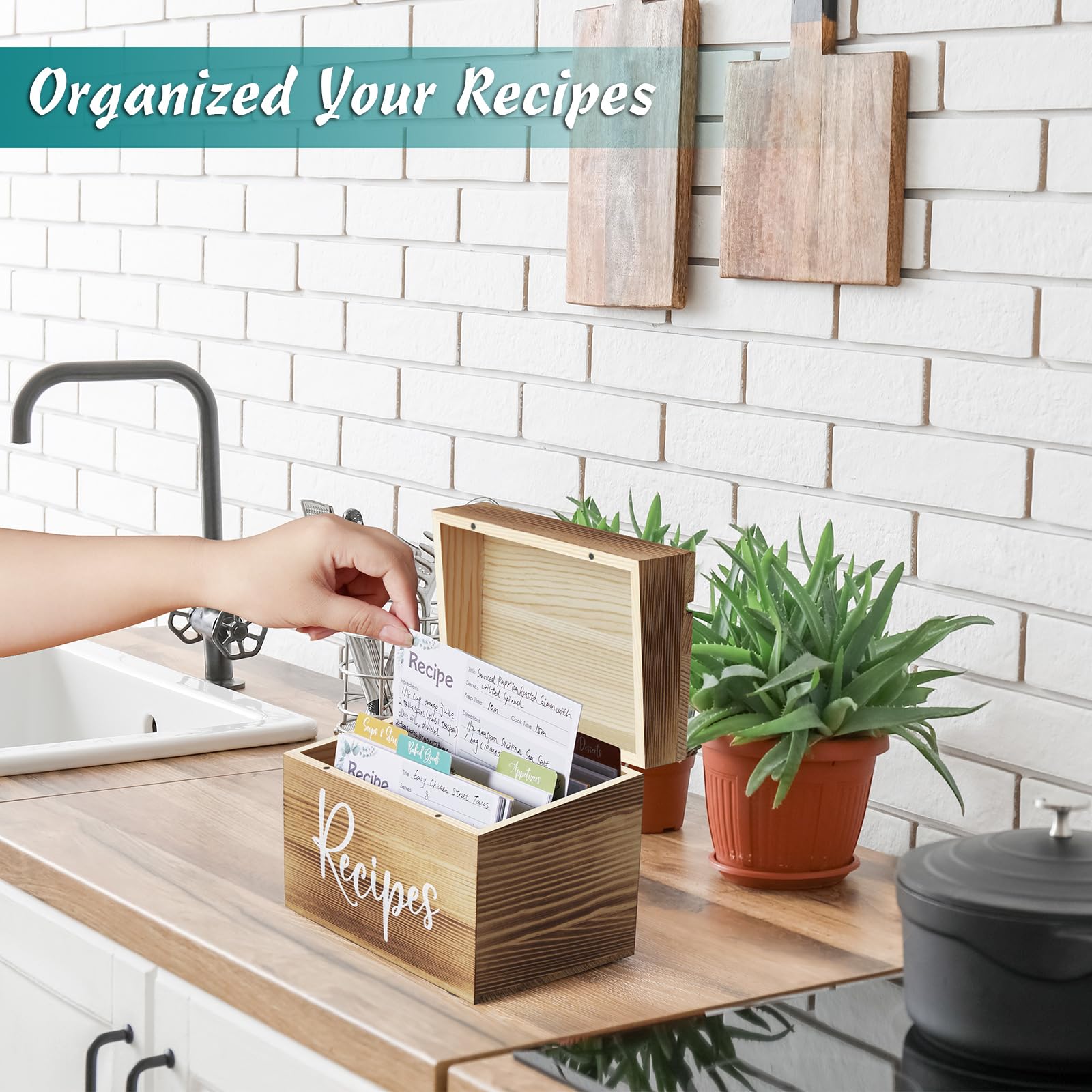 DRASTAR Recetario marrón, ideal como regalo práctico para cocineros y familias.