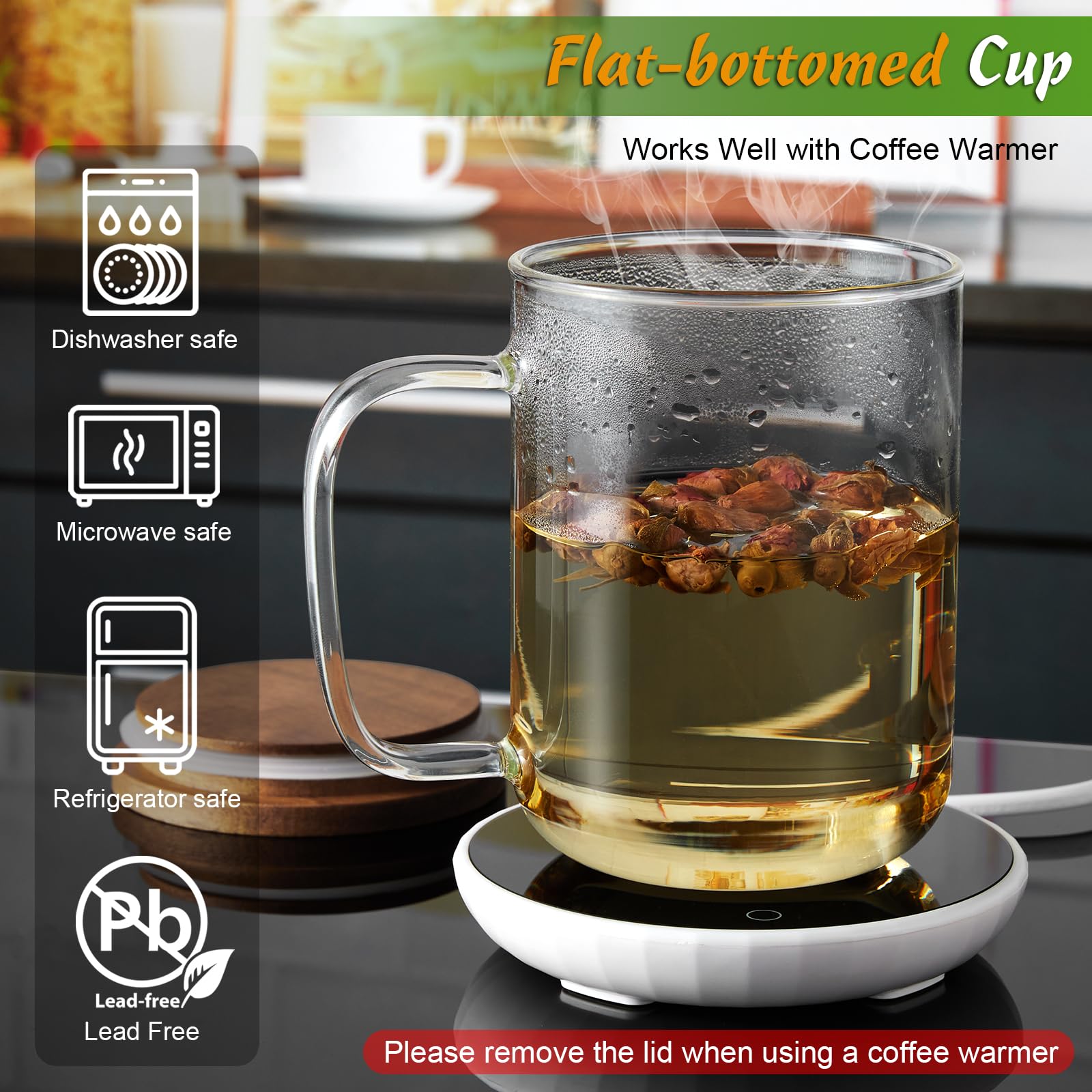Vaso de cristal Drastar, claridad y resistencia térmica para bebidas frías o calientes