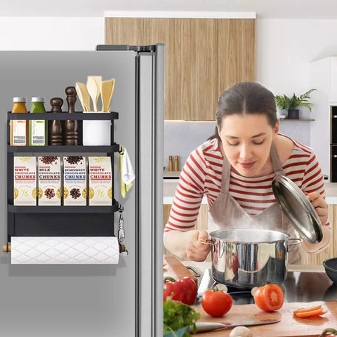 Dr.BeTree barra de madera removible para paños y toallas de cocina.