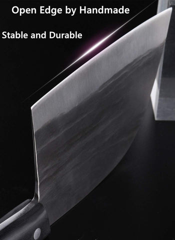 Dream Reach Almasi cuchillo de cocina en uso, capaz de cortar con precisión