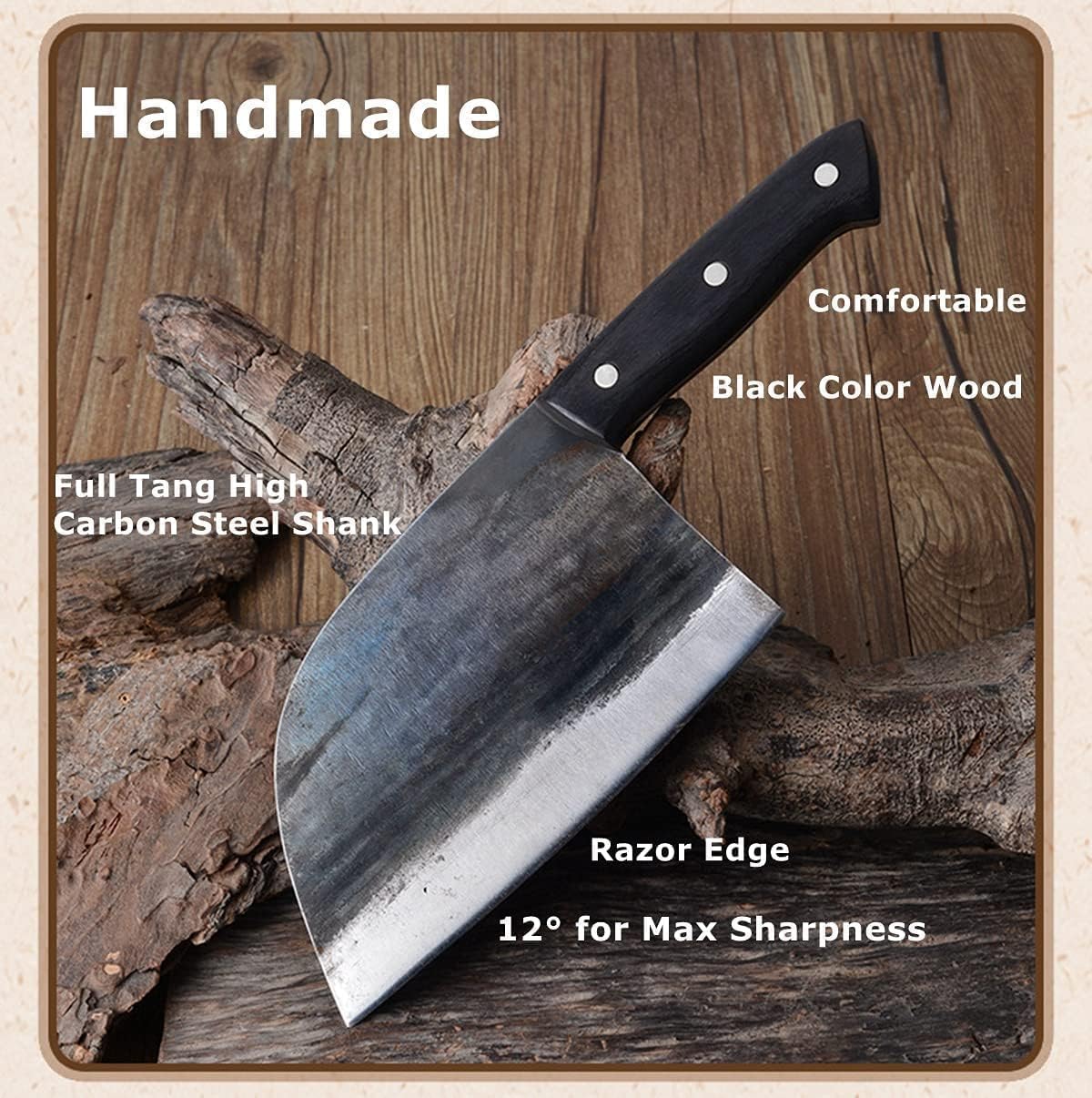 Dream Reach Almasi cuchillo de cocina, funda de cuero para transporte seguro