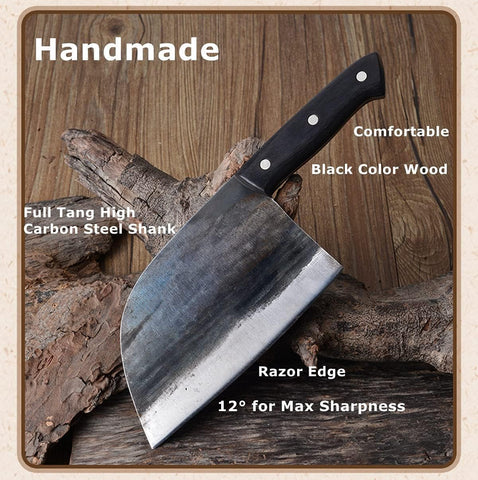 Dream Reach Almasi cuchillo de cocina, funda de cuero para transporte seguro