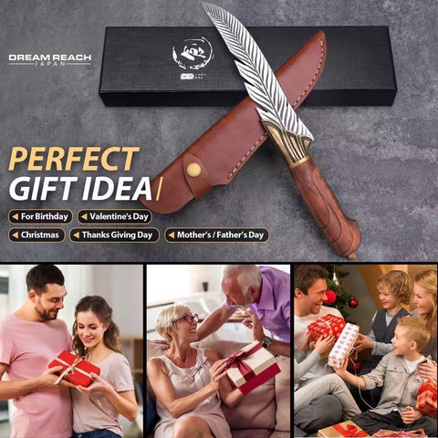 Dream Reach cuchillo pluma, peso ligero para cortes versátiles en cocina.