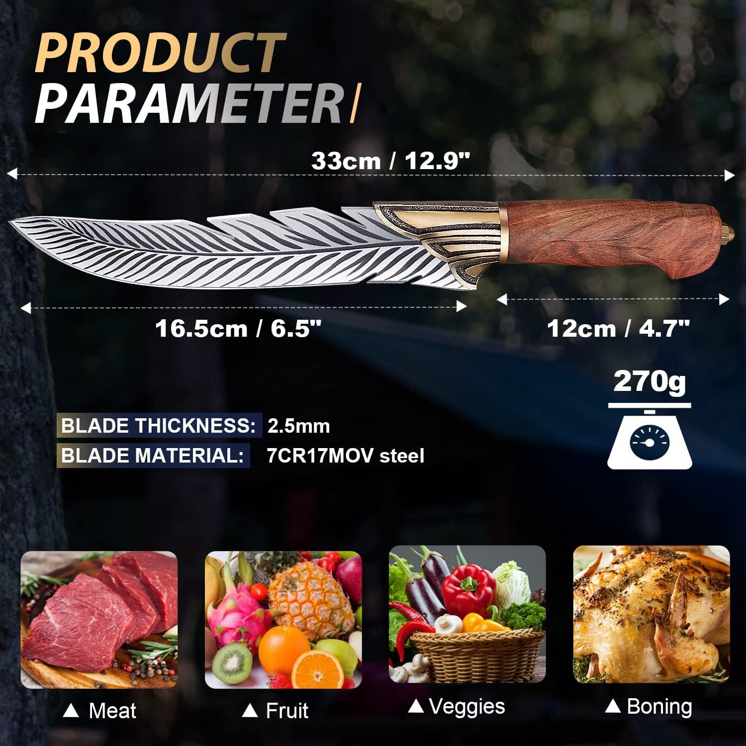 Dream Reach cuchillo pluma, caja regalo elegante para amantes de la cocina.