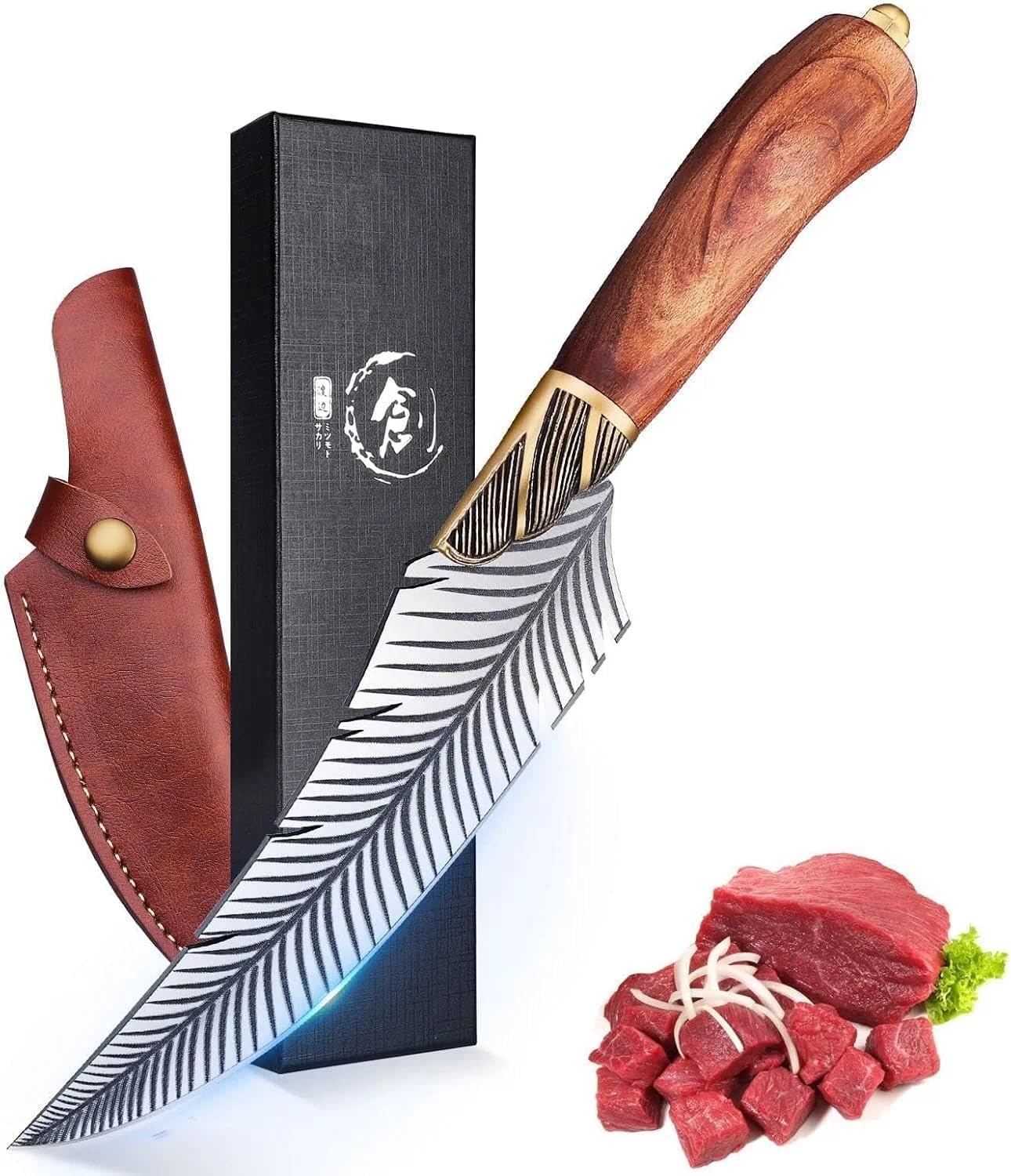 Dream Reach Cuchillo Viking Deshuesar hoja afilada para precisión