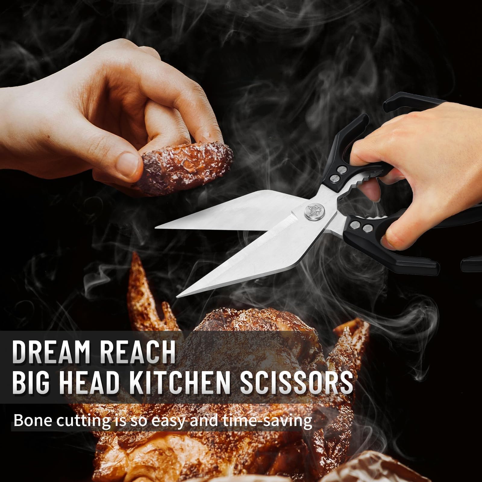 Tijeras Dream Reach, acero 3Cr13Mov, afilado para carne y mariscos.
