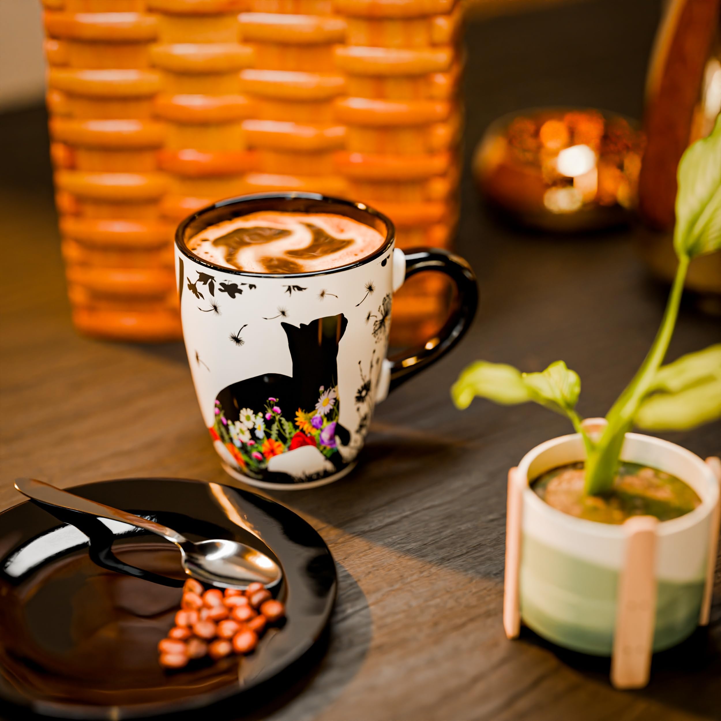 Dream8Design: taza ceramica resistente al calor, ideal para uso diario.