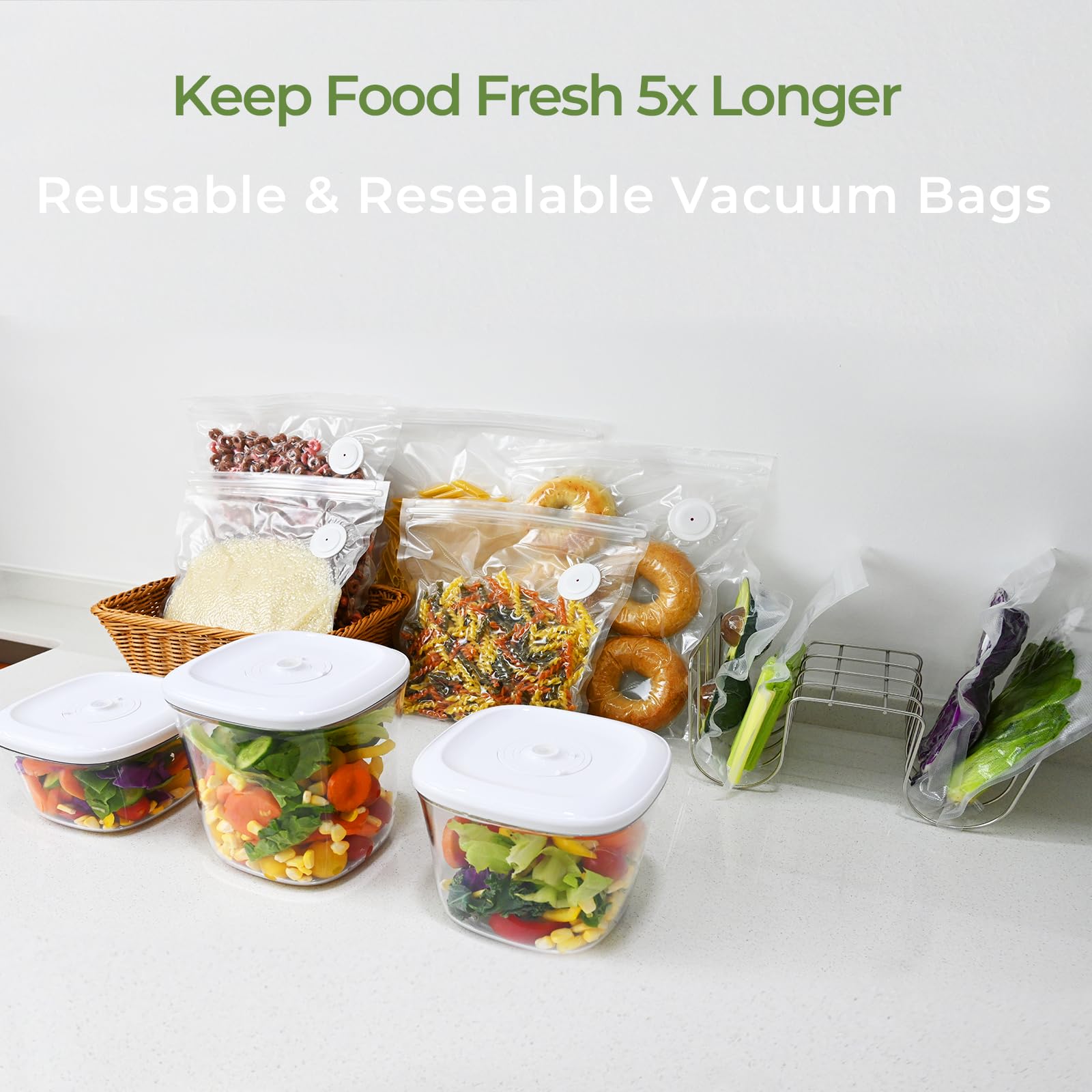 Bolsas Dreamealthy libres de BPA, aptas para frigorífico