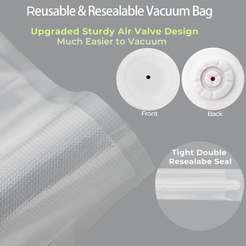 Bolsas Dreamealthy grandes para sellado al vacío, almacenamiento prolongado