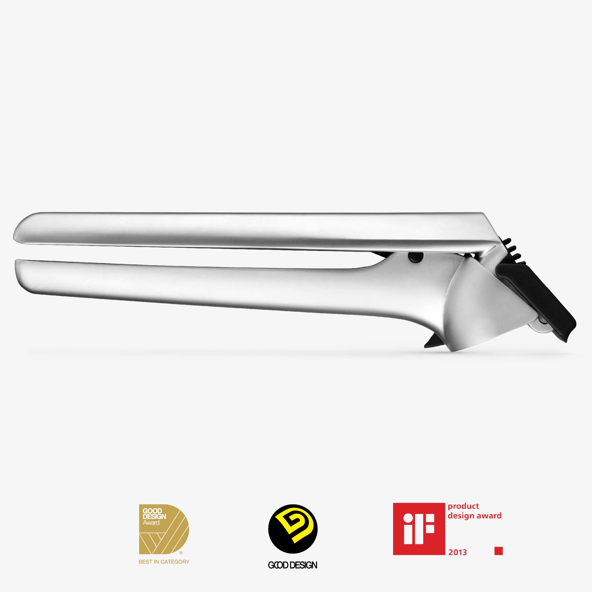 Dreamfarm Garject compacto-negro cabe en cajón de cocina.
