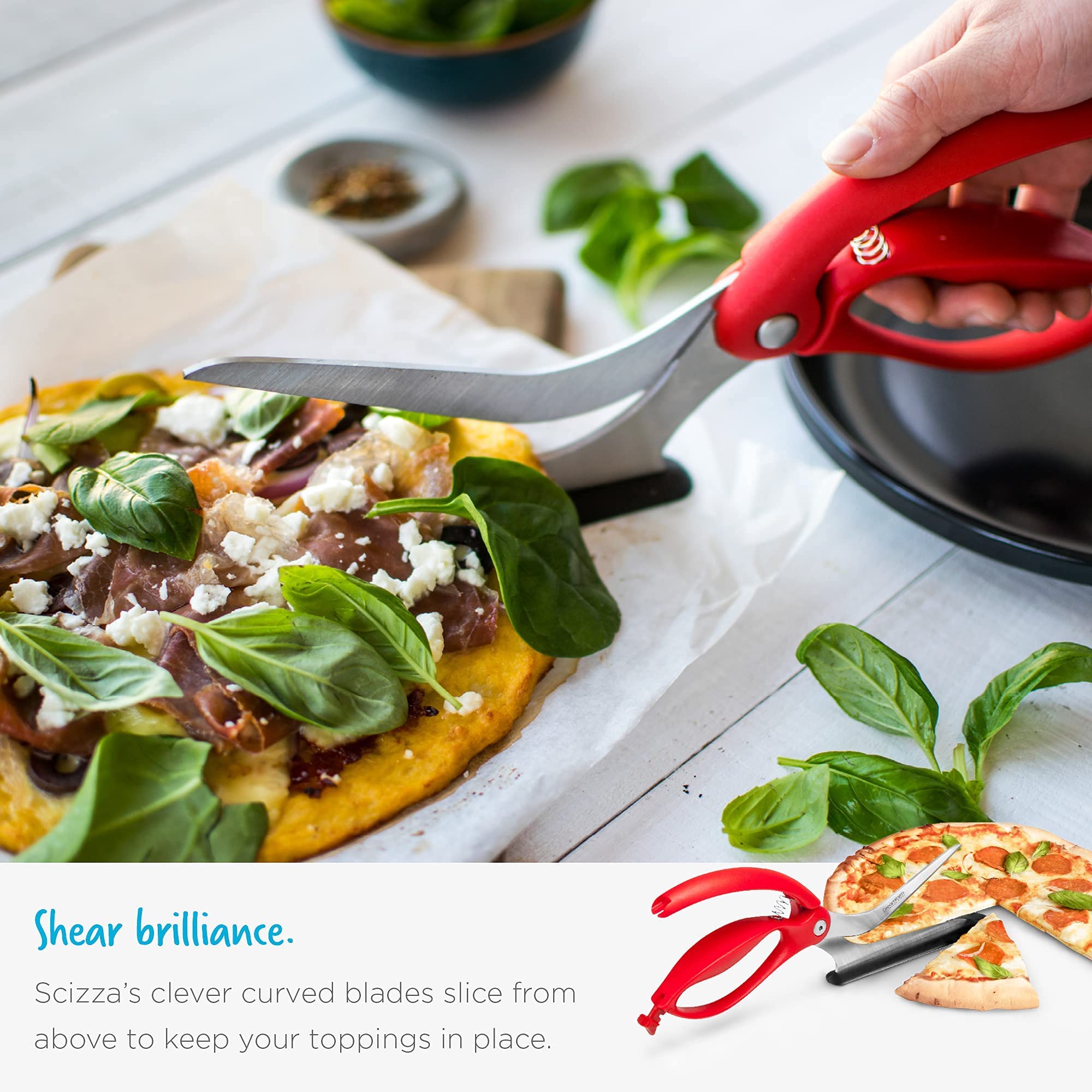 Dreamfarm Scizza: hojas de 15 cm para pizzas grandes