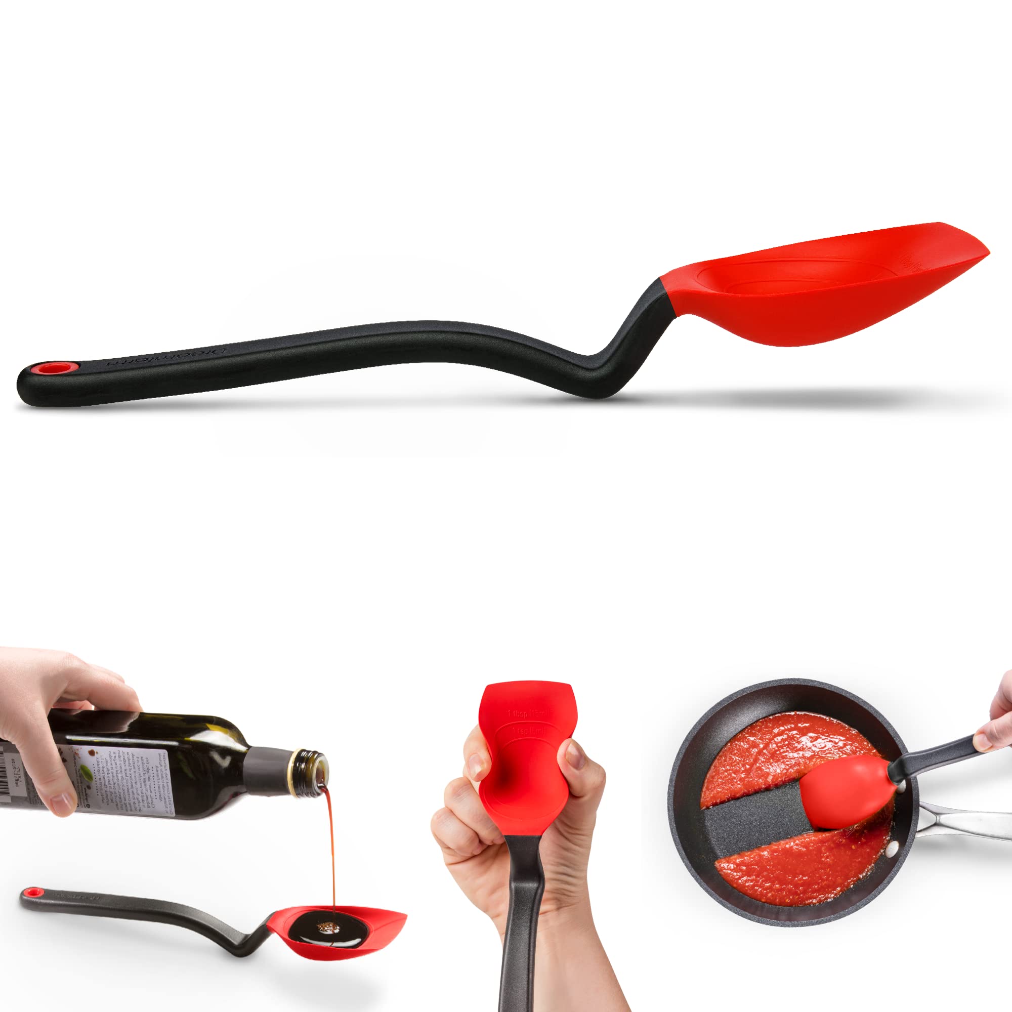Dreamfarm Supoon en rojo para añadir visibilidad y estilo en la cocina