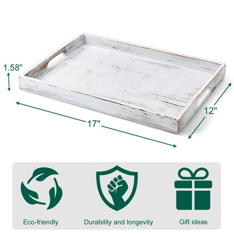 Bandeja Dreamkey rectangular para mesa de café, sirve comidas con facilidad.